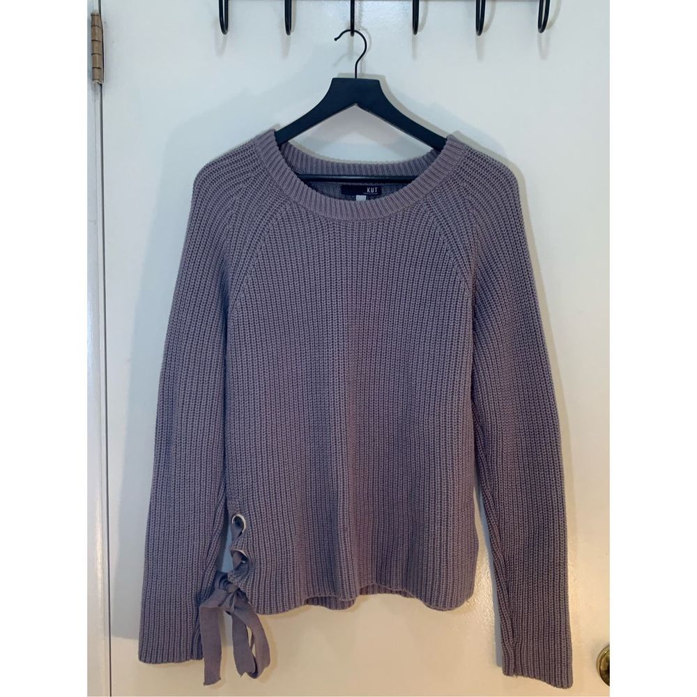 Kut From The Kloth Adire Knit Sweater, Gray, Medium, Used